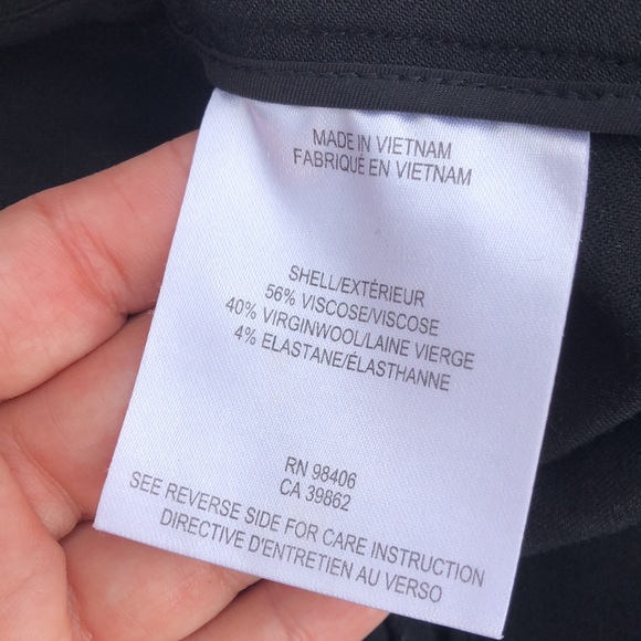 Like new! - THEORY Virgin Wool & Viscose Blend Side Zip Pants w/Ankle Zippers - Picture 3 of 9